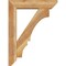 Ekena Millwork Balboa Slat Rough Sawn Bracket w/ Offset Brace, Western Red Cedar, 6"W x 24"D x 32"H BKT0604X24X32BOA06RWR - alternate 4